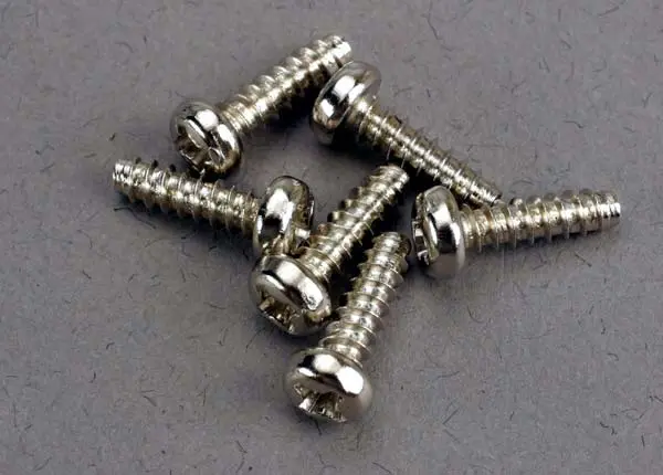 Traxxas 2675 - Screws, 3X10mm Roundhead Self-Tapping (6) 1