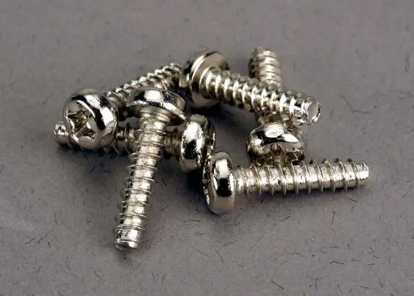 Traxxas 2676 - Screws, 3X12mm Roundhead Self-Tapping (6) 1