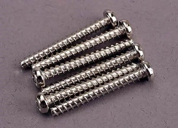 Traxxas 2680 - Screws, 3X25mm Roundhead Self-Tapping (6) 1