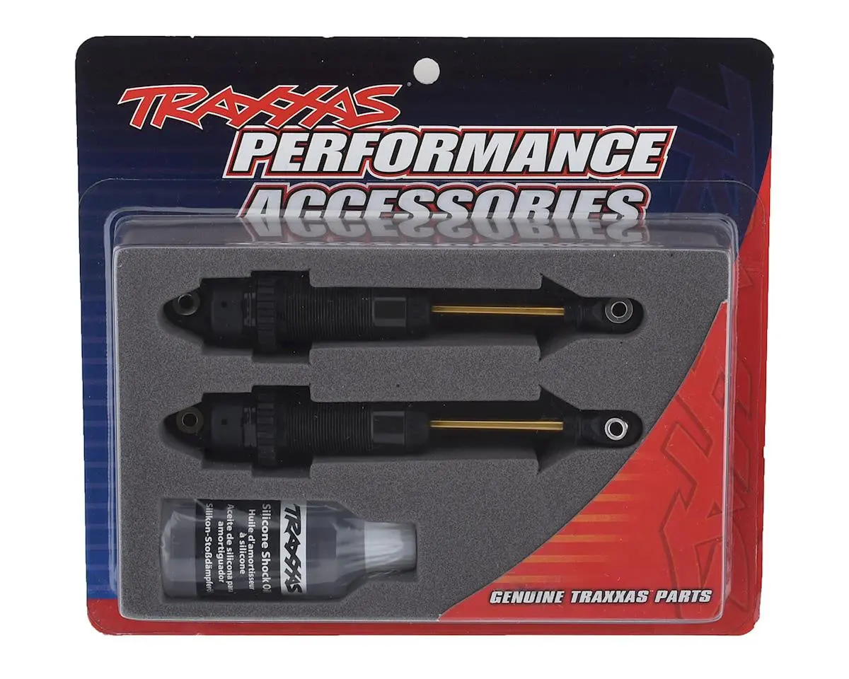 Traxxas 7462X Shocks, Gtr Xx-Long Hard-Anodized, Ptfe-Coated Bodies With Tin Shafts (Assembled) (2) (Without Springs) 1