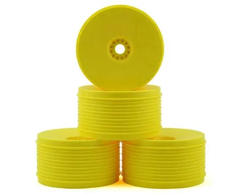 De Racing Der-Pt4-8Y "Speedline Plus" 1/8 Truggy Wheel (4) (Yellow).. 1