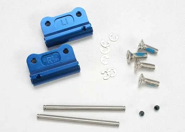 Traxxas 2798X - Mounts, Suspension Arm (Blue-Anodized 6061-T6 Aluminum)(Rear)(+/- 1-Degree)(L&R) 1