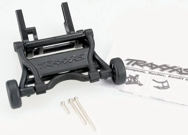 Traxxas 3678 Wheelie Bar, Assembled (Black) (Fits Slash, Bandit, Rustler®, Stampede® Series) 0.185 1