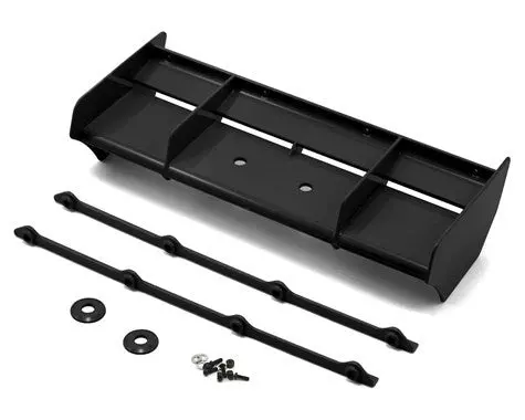 Team Losi Racing Tlr240010 Plastic 1/8 Buggy Wing W/Wickerbill (Black) (Ifmar Legal) 1