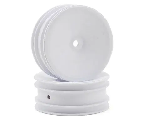 Team Associated 9690 Buggy Front Hex Wheels, White 1