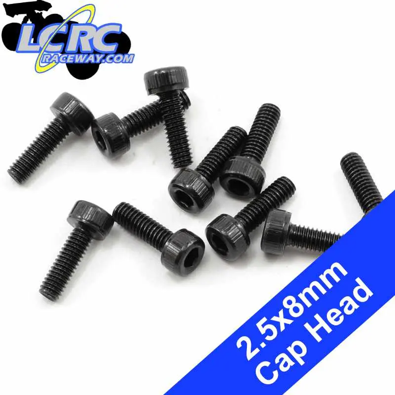 Protek Rc Ptk-H-1101 2.5X8mm Cap Head Cap Screws (10) 1