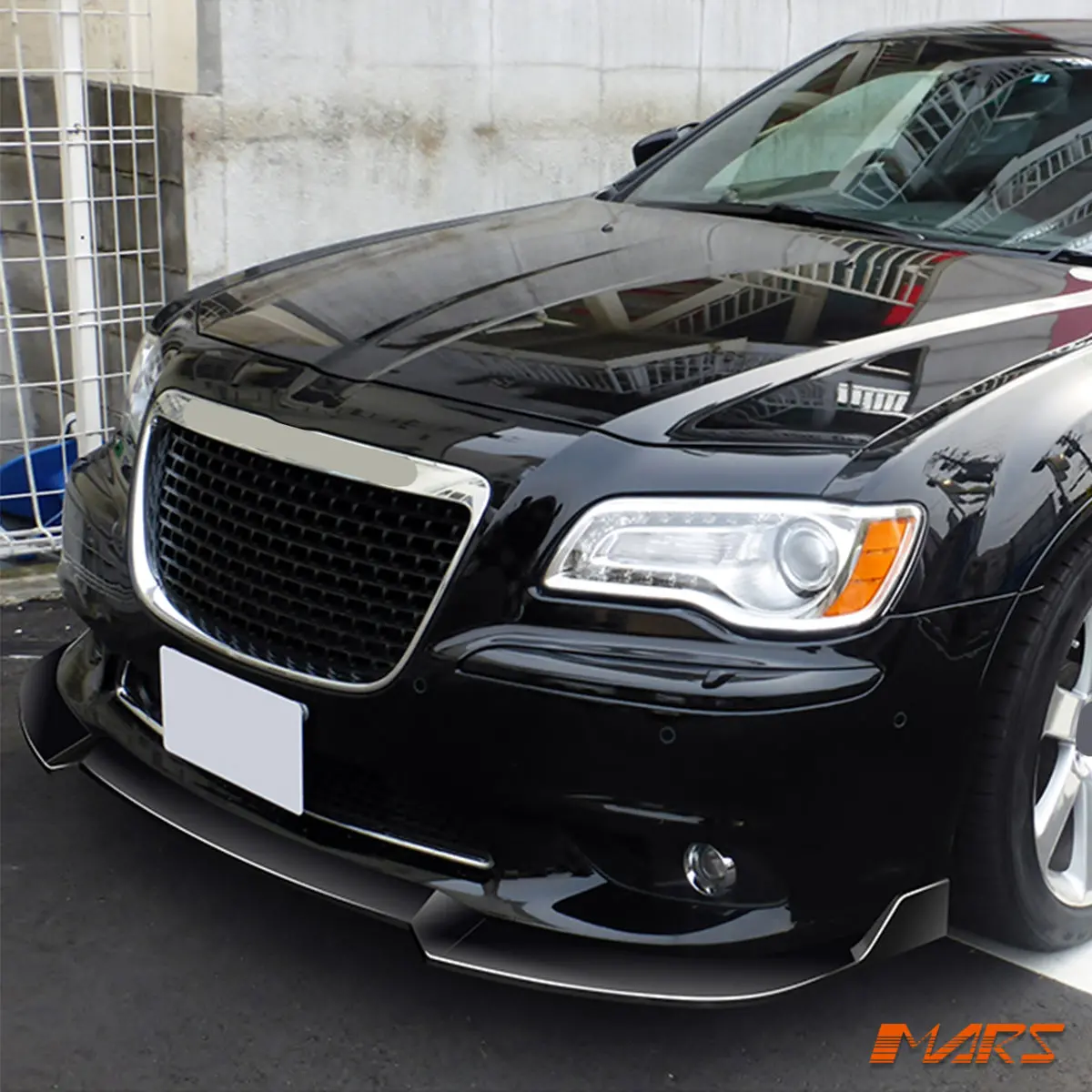Floaro Gloss Black Front Bumper Bar Lower Lip Spoiler Bodykit For Chrysler 300 Lx & Srt-8 2012-2015 2