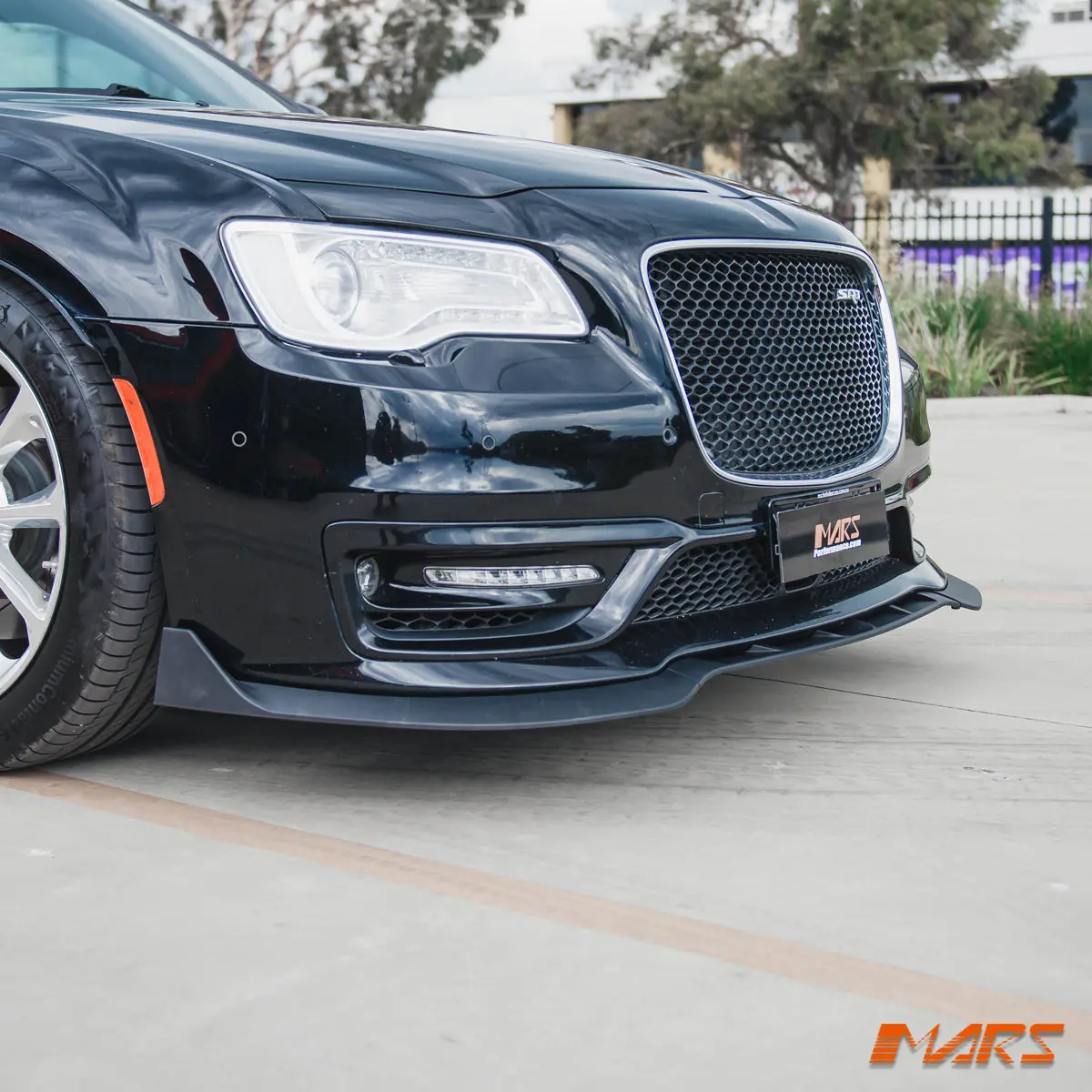 Matt Black Performance Front Bumper Bar Lip Spoiler Bodykit For Chrysler 300 Lx Srt 2015-2021 1