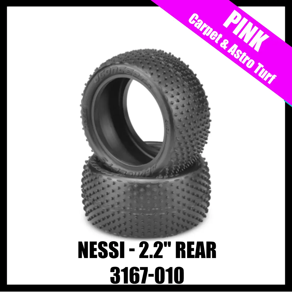 Jconcepts 3167-010 Nessi - Pink Compound (Fits 2.2" Buggy Rear Wheel) 1