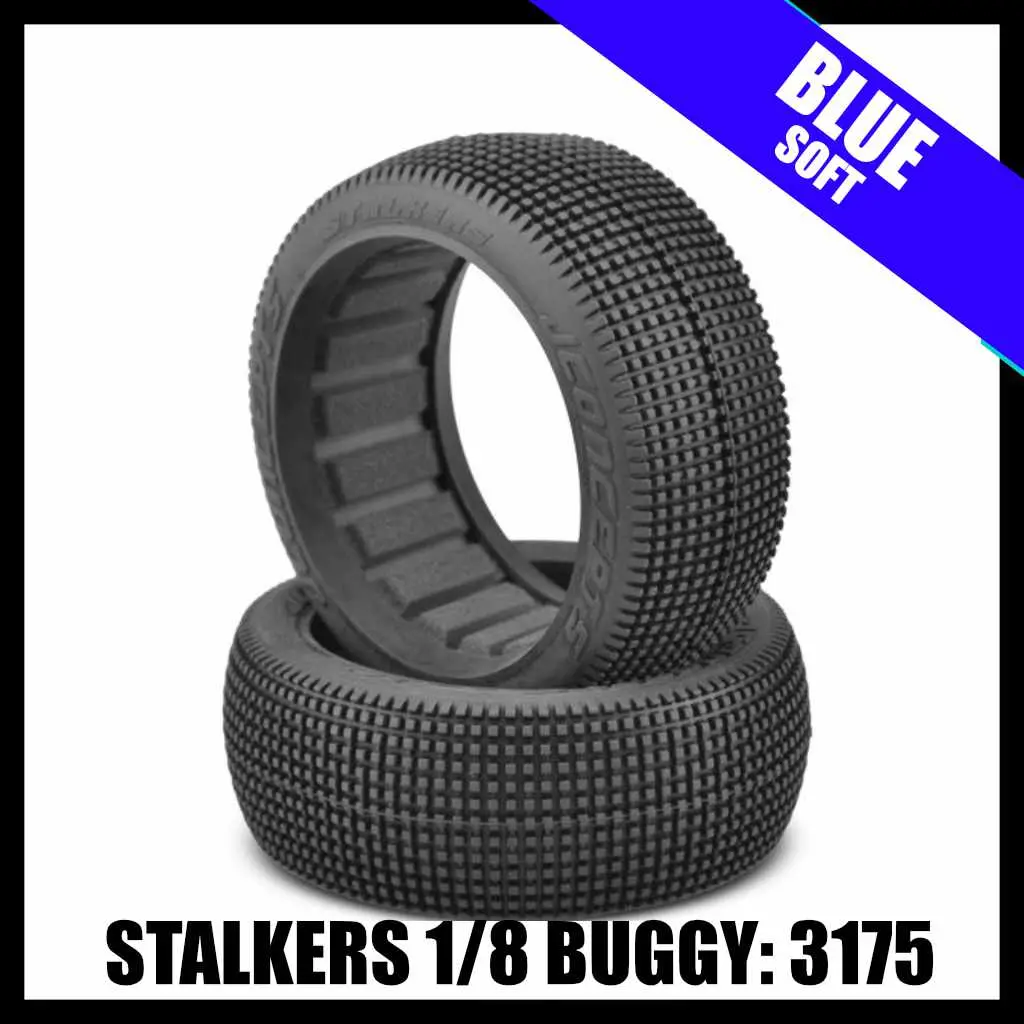 Jconcepts 3175-01 Stalkers 1/8 Buggy (2) - Blue (Soft) 1