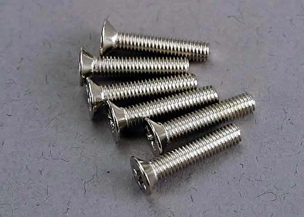 Traxxas 3179 - Screws, 3X15mm Countersunk Machine (6) 1