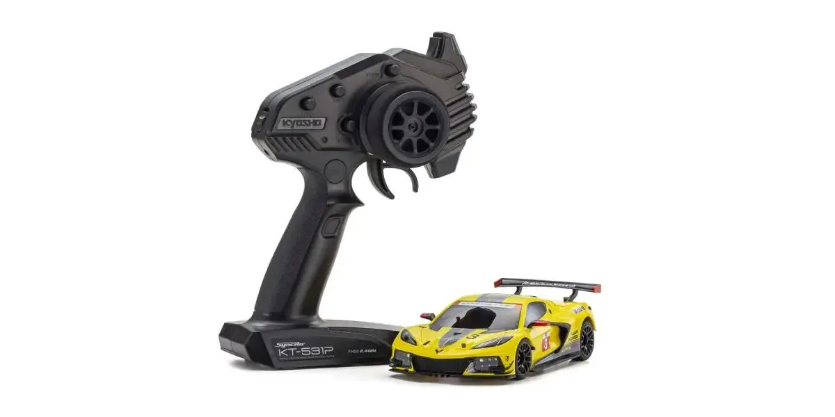 Kyosho Mini-Z Rwd Series Ready Set Chevrolet® Corvette® C8.R Yellow 32342Y 1