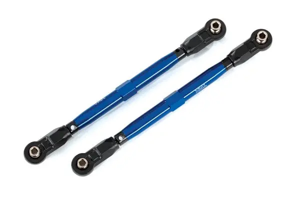 Traxxas 8997X Toe Links, Front (Tubes Blue-Anodized, 6061-T6 Aluminum) (2) (For Use With #8995 Widemaxx Suspension Kit) 1