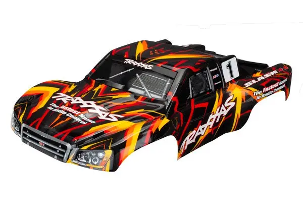 Traxxas 6816 Body, Slash, Orange (Painted, Decals Applied) 1