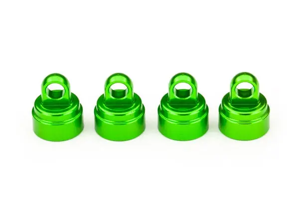 Traxxas 3767G - Shock Caps, Aluminum (Green-Anodized) (4) (Fits All Ultra Shocks) 1