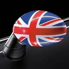 Mini Cooper British Union Jack Mirror Caps Covers Set  Oem 1