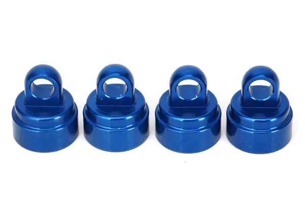 3767A - Shock Caps, Aluminum (Blue-Anodized) (4) 1