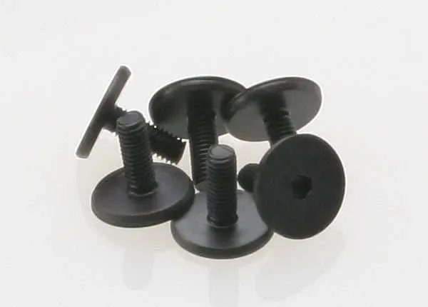 Traxxas 3931 - Screws, 3X8mm Flat-Head Machine (Hex Drive) (6) 1