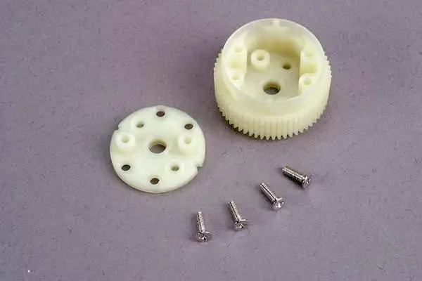 Traxxas 2381 Main Diff Gear W/Side Cover Plate & Screws 0.035 1