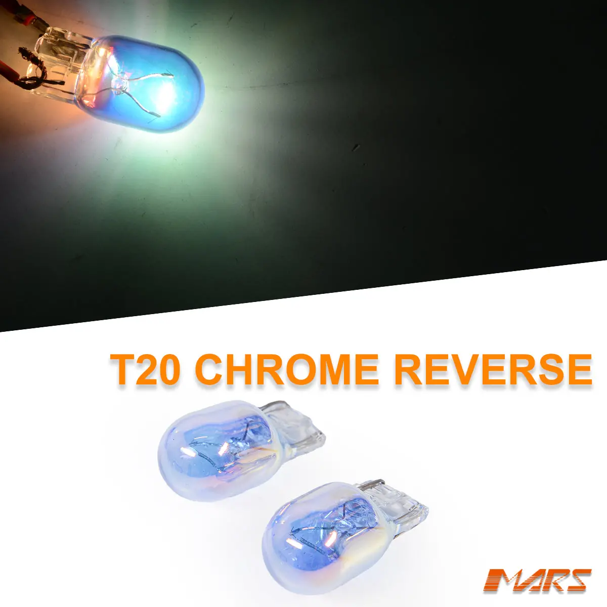 Mars 5800K White 582 7440 T20 Halogen Car Lights Reverse Bulbs Globes 1