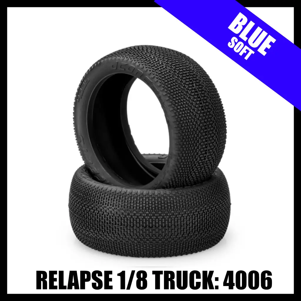 Jconcepts 4006-01 Relapse 1/8Th Truck Tires Truggy (Blue) Soft 1