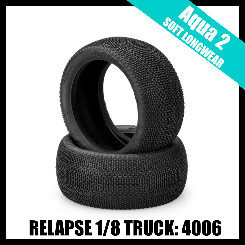 Jconcepts 4006-03 Relapse 1/8Th Truck Tires Truggy (Aqua) Soft Longwear 1