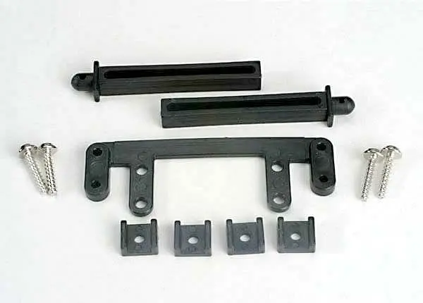 Traxxas 4215 - Rear Body Mount Base/ Rear Body Mounting Posts (2)/Rear Body Mounting Clamps (4)/ Screws 1