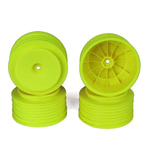 De Racing Der-Ps4-Ay 12Mm Hex "Speedline Plus" Short Course Wheels (Yellow) (4) (Sc5m) 1