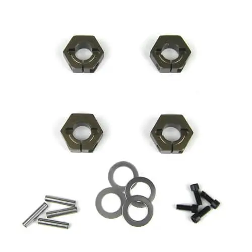 Tekno Tkr5571a Wheel Hexes (Sct410, 12Mm, Aluminum, 4Pcs) 1