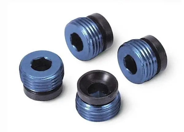 Traxxas 4934X - Aluminum Caps, Pivot Ball (Blue-Anodized) (4) 1
