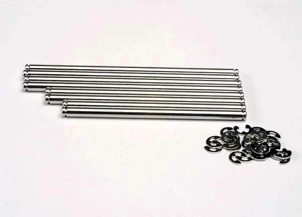 Traxxas 4939X - Suspension Pin Set, Stainless Steel (W/ E-Clips) 1