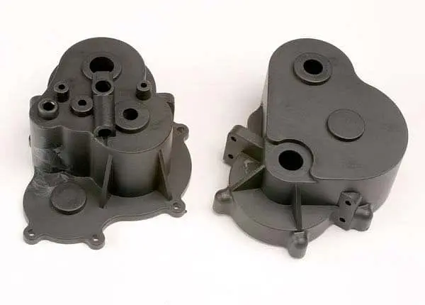 Traxxas 4991 - Gearbox Halves (F&R)/ Rubber Access Plug 1