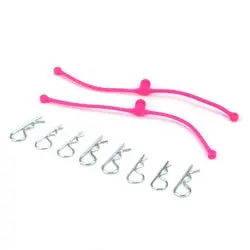 Dubro 2251 Body Klip Retainers, Pink (2) 1