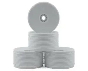 De Racing Der-Pt4-8W "Speedline Plus" 1/8 Truggy Wheel (4) (White) 1