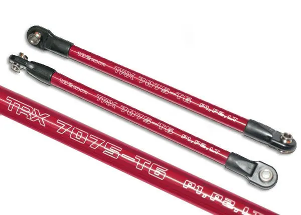 Traxxas 5318X - Push Rod (Aluminum) (Assembled With Rod Ends) (2) (Use With Long Travel Or #5357 Progressive-1 Rockers) Revo 1