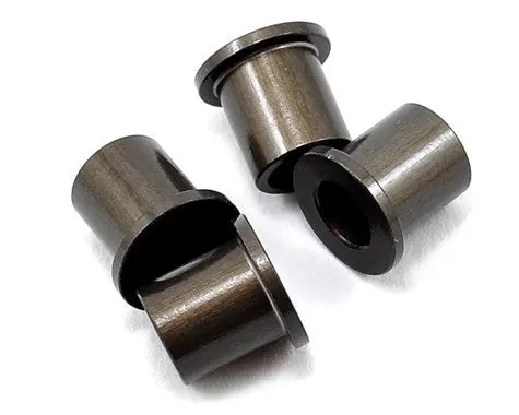 Tekno Tkr5054a Spindle Bushings (4Pcs, Aluminum, Hard Ano, Eb48) 1