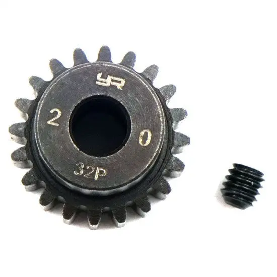 Yeah Racing Mg-32008 Hd Steel 5Mm Bore Motor Gear/Pinions 32 Pitch 20 Teeth 1