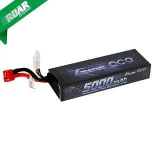 Gens Ace 5000Mah 7.4V 50C 2S1p Hardcase Lipo Battery Pack 21# With Deans Plug 1