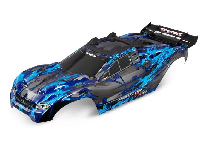 Traxxas 6717X Body, Rustler® 4X4, Silver/ Window, Grille, Lights Decal Sheet 1