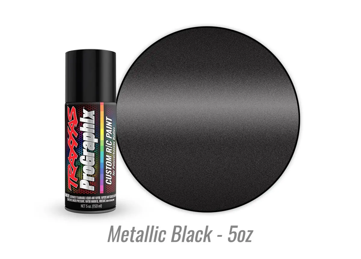 Traxxas 5075 Body Paint, Prographix™, Metallic Black (5Oz) 1