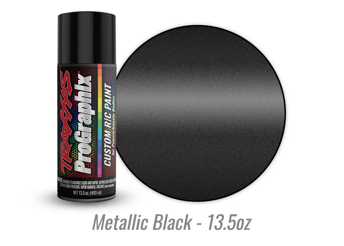 Traxxas 5075X Body Paint, Prographix™, Metallic Black (13.5Oz) 1