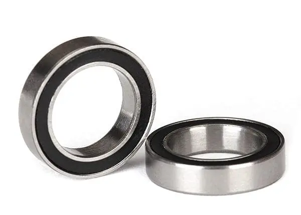 Traxxas 5120A Ball Bearings, Black Rubber Sealed (12X18x4mm) (2) 1