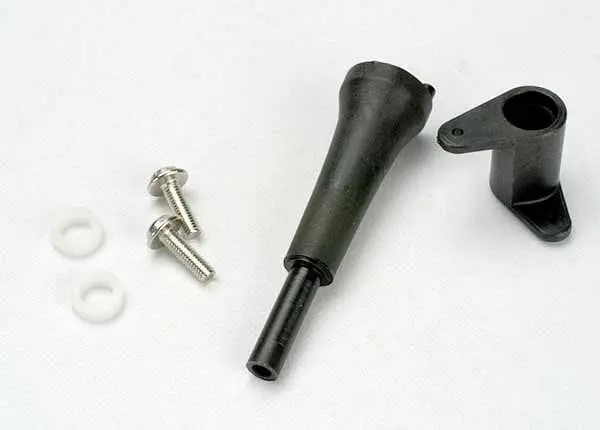 Traxxas 5167 - Slide Carb Linkage Bellcrank Post/ 5X8x2.5 Plastic Bushing (2)/ Bellcrank/ 5X8x0.5 Fiber Washer (2)/ 3X10 Wm 1