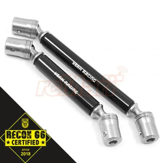 Yeah Racing Trx4-015Bk Stainless Steel Front & Rear Center Shaft Set Black For Traxxas Trx-4 1