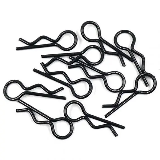 Yeah Racing Ya-0594Bk Rc Body Clip For 1/8 1/10 1/12 10Pcs Black 1