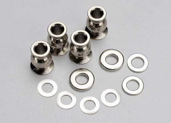 Traxxas 5529 Shim Set, 3X7x1mm (2), 3X6x0.5Mm (4), 3X7x2mm (2)/ Hollow Balls, Captured (4) 0.015 1