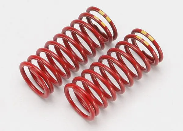 Traxxas 5648 - Spring, Shock (Red) (Long) (Gtr) (4.9 Rate Double Yellow Stripe) (1 Pair) 1