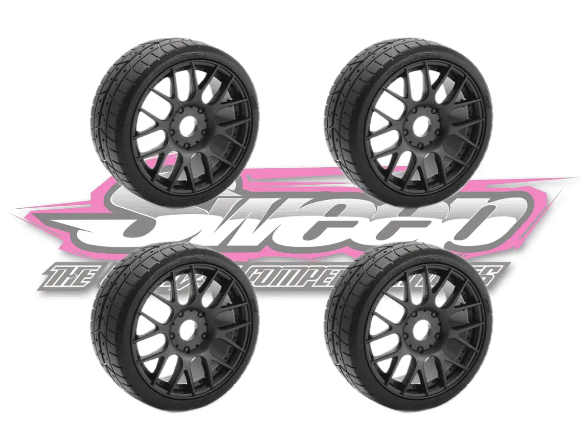 Sweep Racing Src 8Th Gt Belted Treaded Exp 50Deg Medium Pre Glued 4Pcs 1