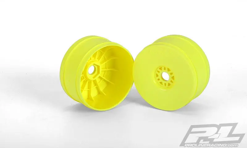 Pro Line 2702-02 1/8 Vel V2 Buggy Wheel Front & Rear Yellow (4) 1