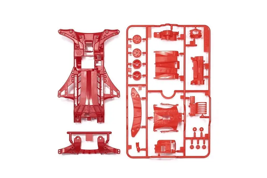 Tamiya 95411 Jr Fm-A Chassis Set Red 1